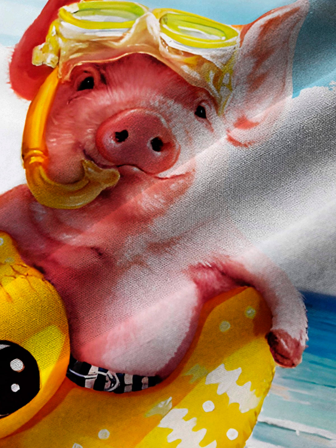Alohadaddy Pig Print Beach Men&