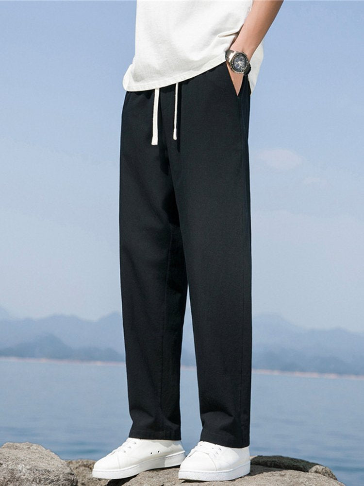 Alohadaddy Linen Casual Pants Men&