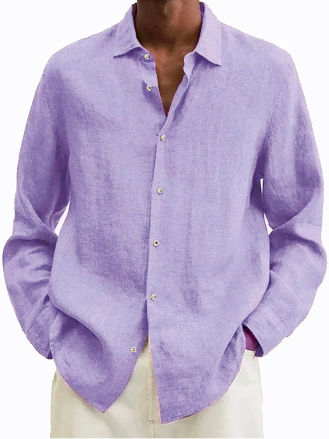 Alohadaddy Casual Retro Solid Color Men&