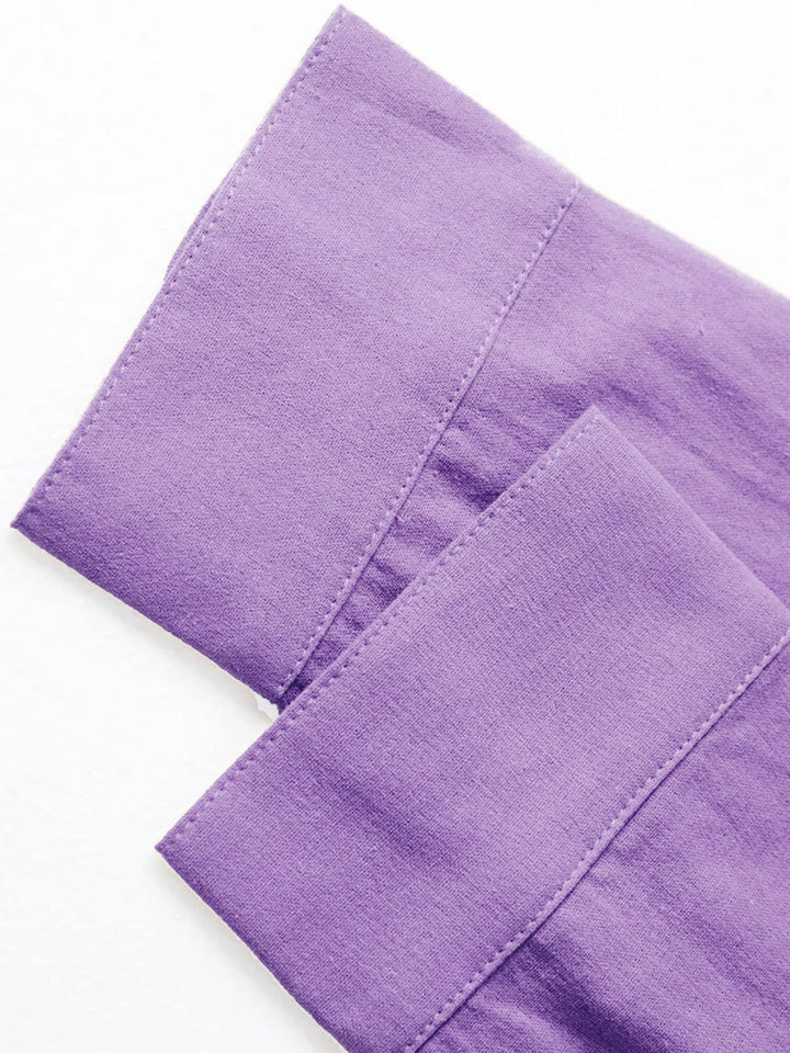 Alohadaddy Casual Retro Solid Color Men&