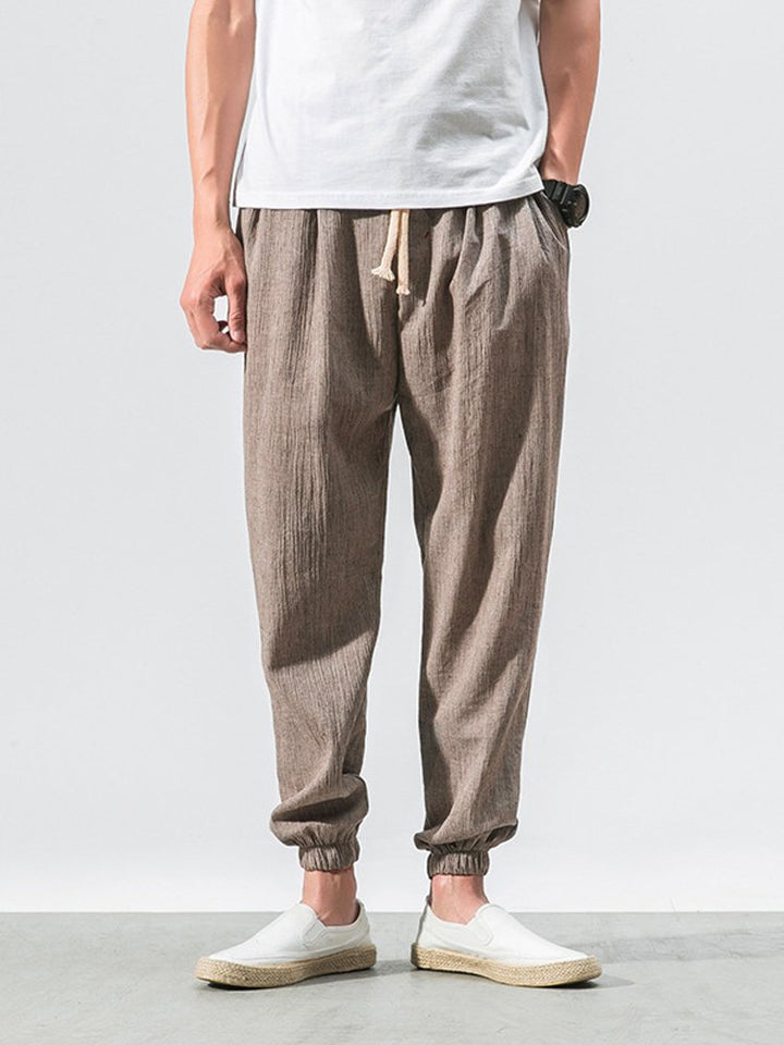 Linen Casual Trousers Men&