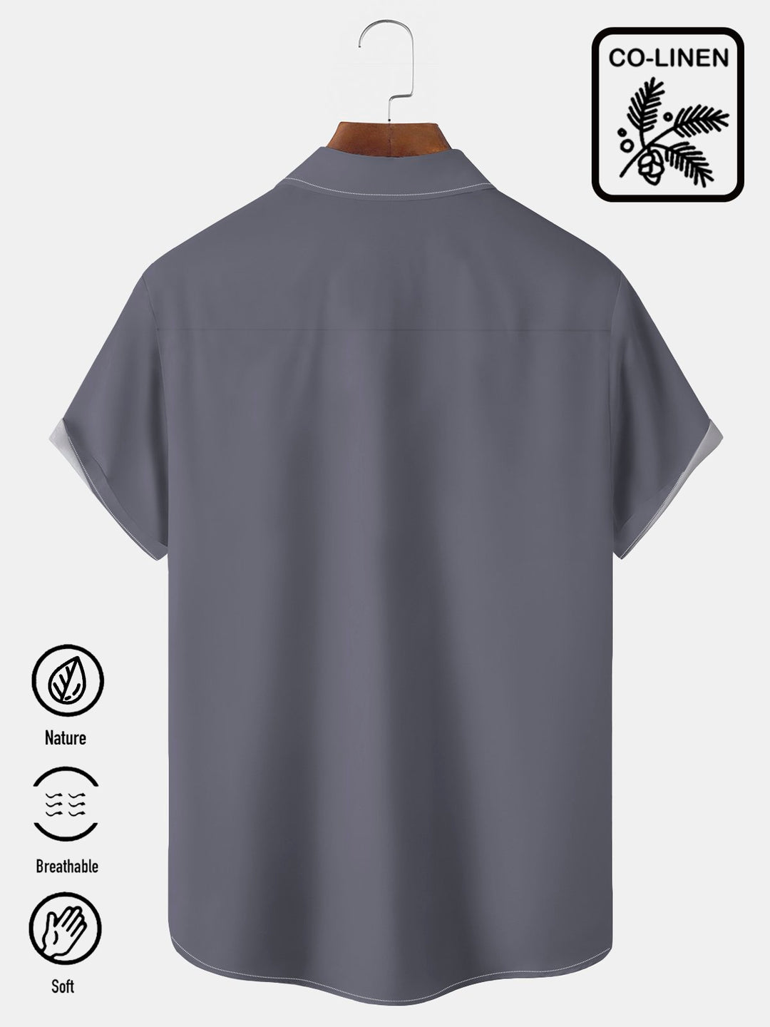 Alohadaddy grey cocktail pin up girl printed chest pocket basic shirt oversized contrast shirt
