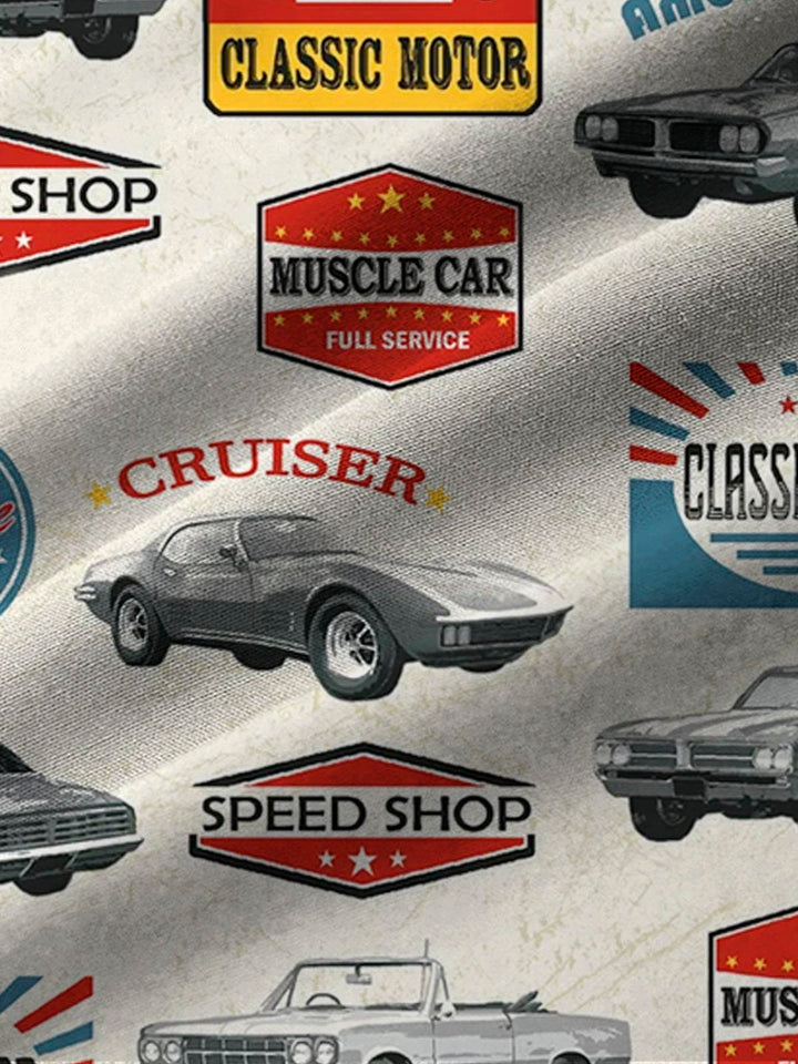 Alohadaddy Vintage Car Print Men&