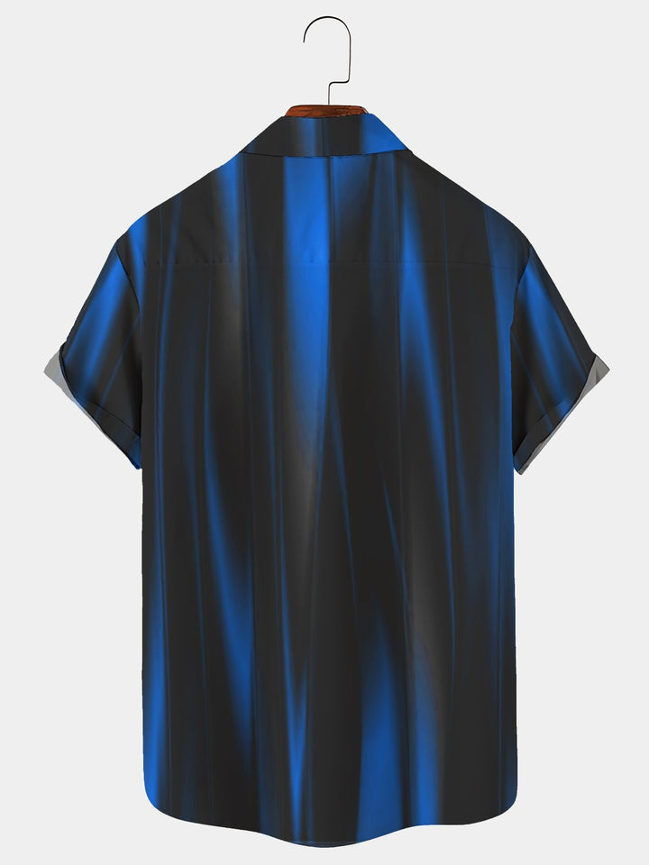 Camisa hawaiana de gran tamaño para hombre con bolsillo en el pecho degradado Alohadaddy