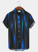 Camisa hawaiana de gran tamaño para hombre con bolsillo en el pecho degradado Alohadaddy