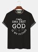 Alohadaddy Men's God Father Letters Cotton Crew Neck Casual T-Shirt
