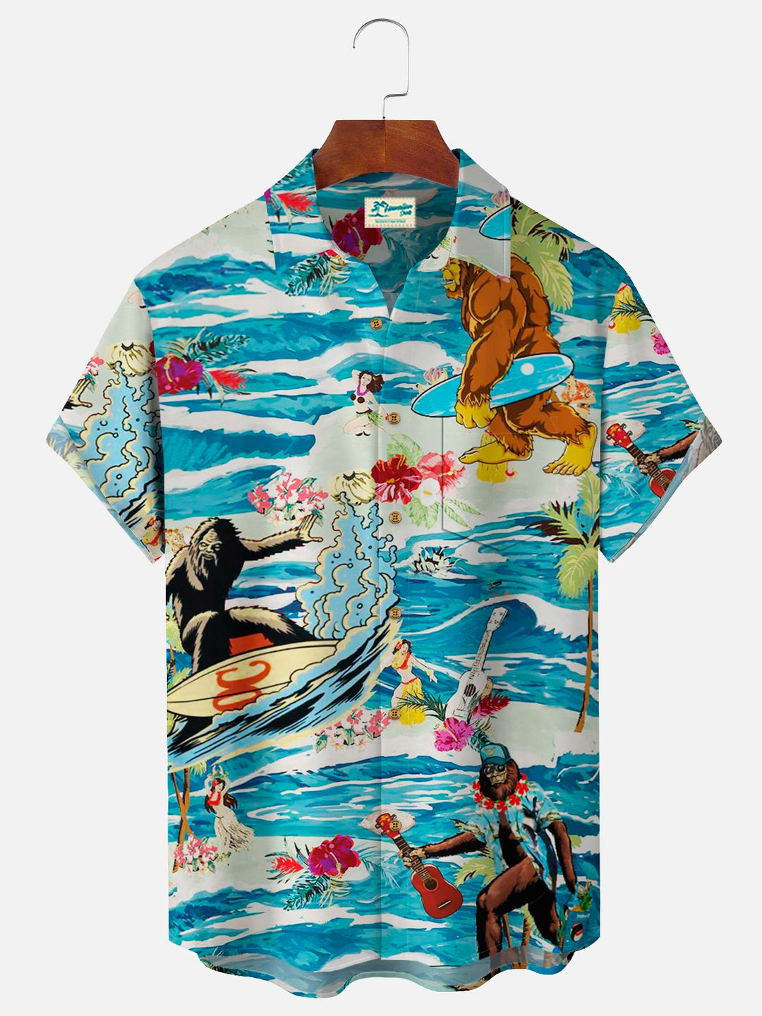 Alohadaddy Beach Vacation Bigfoot Men&
