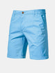Cotton Casual Shorts Straight Cropped Pants Plus Size Solid Color Basics