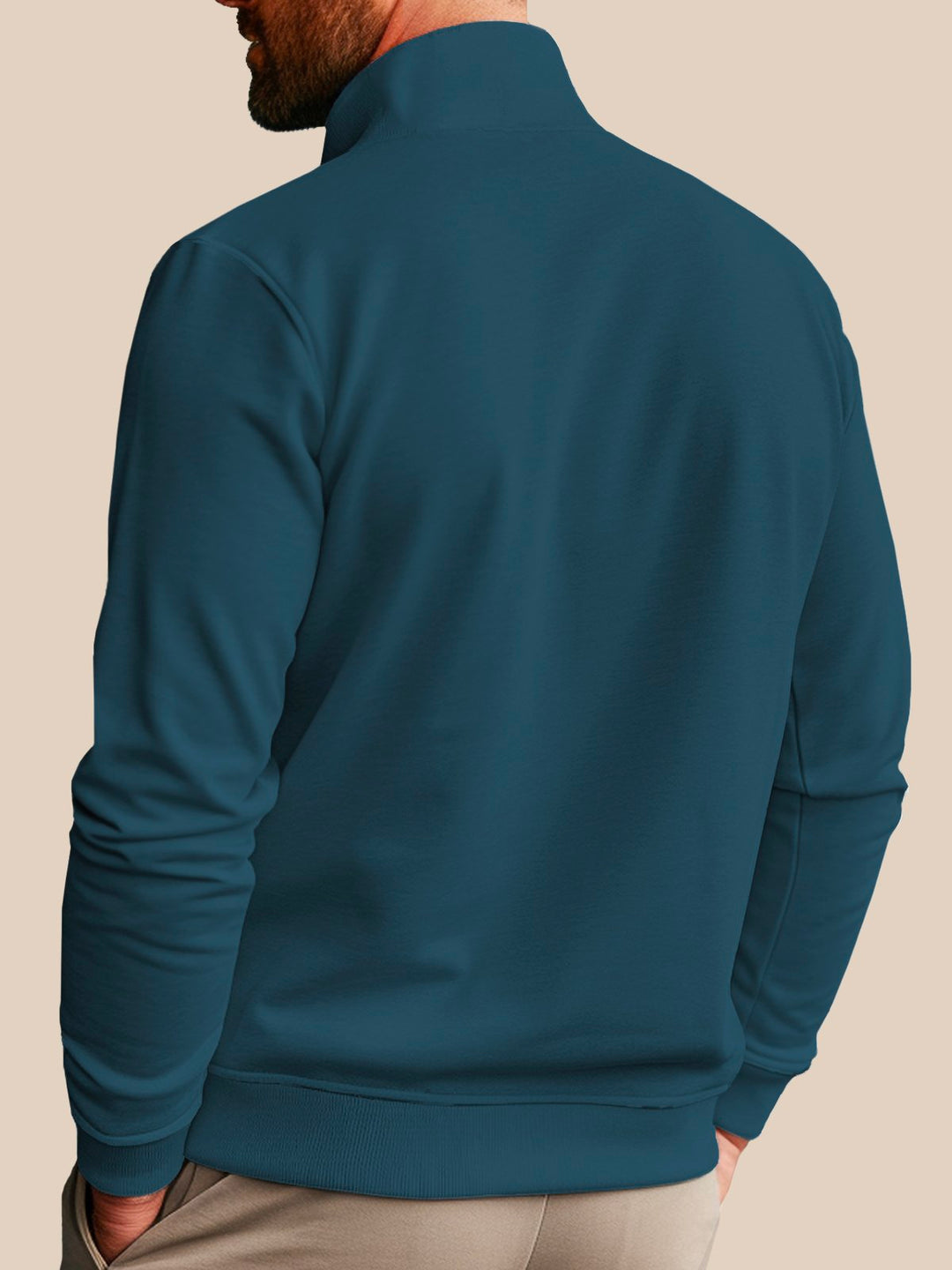 Sudadera con cuello alto y media cremallera para hombre de Alohadaddy, color gris, con diseño de árbol de coco, fácil de usar, elástica, de talla grande, para campamento de vacaciones