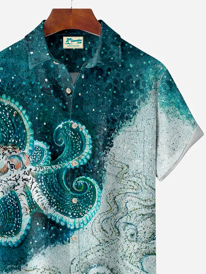 Alohadaddy Vintage Octopus Gradient Print Men&