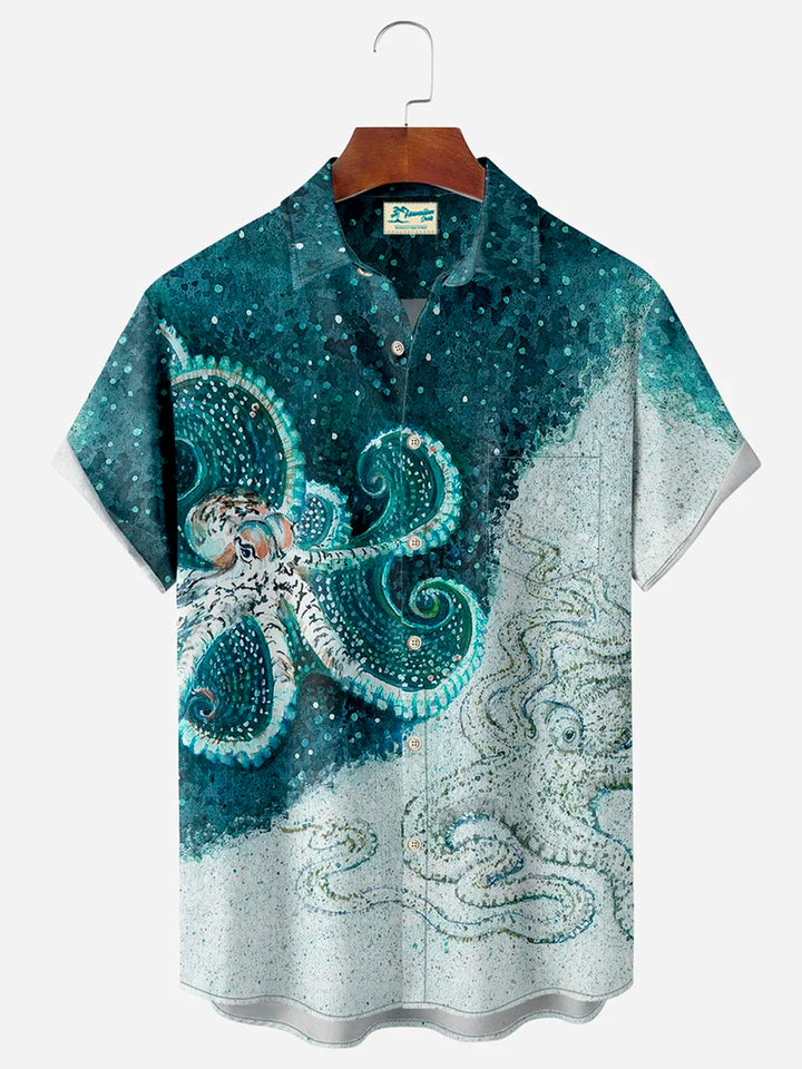 Alohadaddy Vintage Octopus Gradient Print Men&