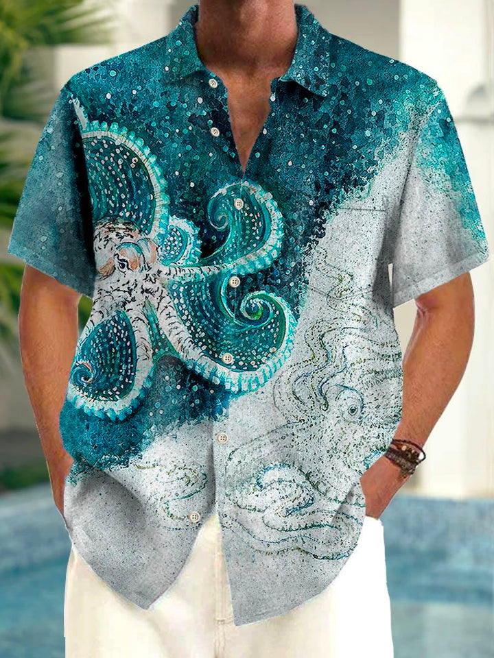 Alohadaddy Vintage Octopus Gradient Print Men&