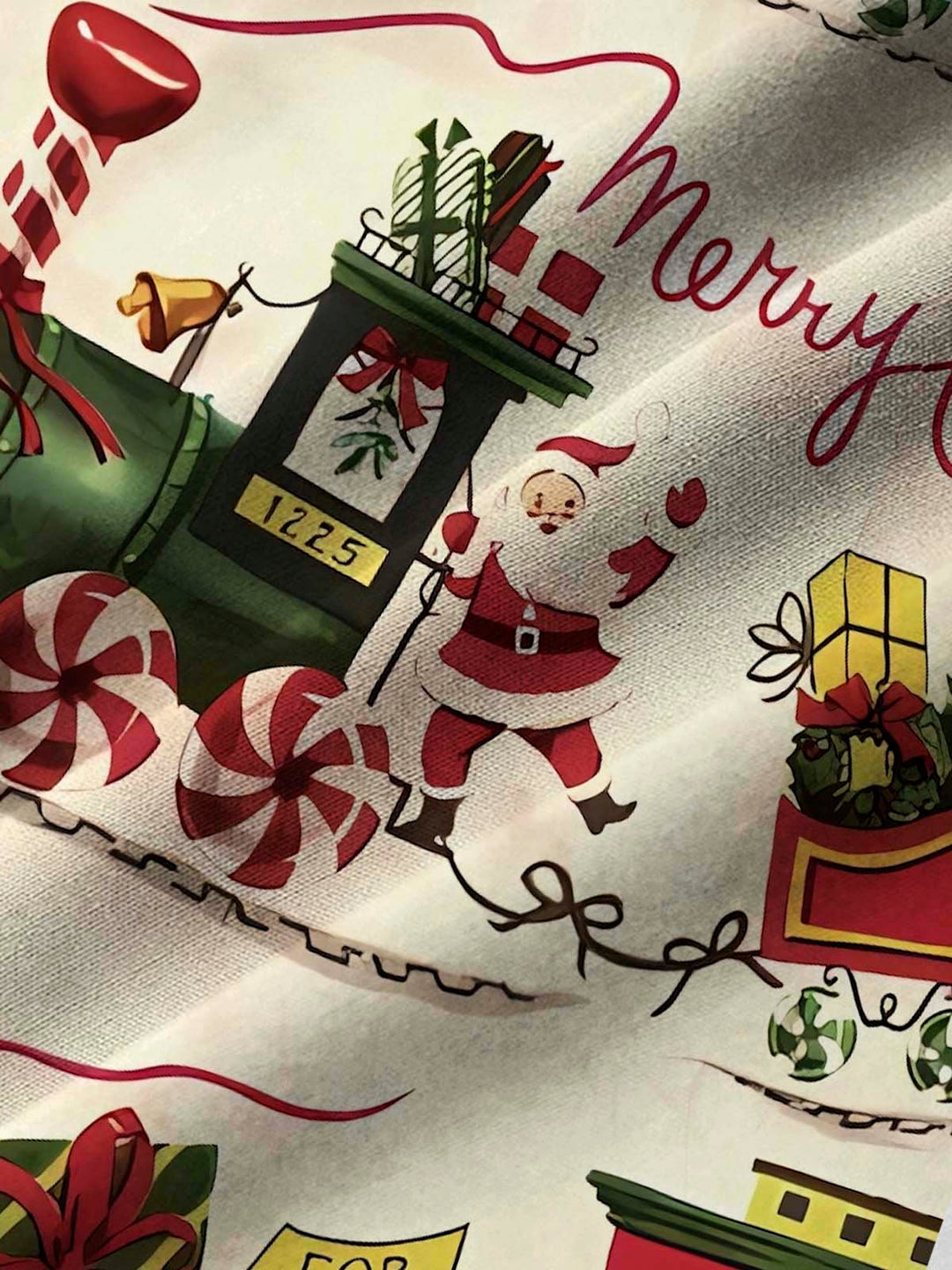 Camisa hawaiana de color caqui para hombre con estampado navideño de Alohadaddy, divertida caricatura de trineo de Papá Noel, camisas con bolsillos y botones de talla grande