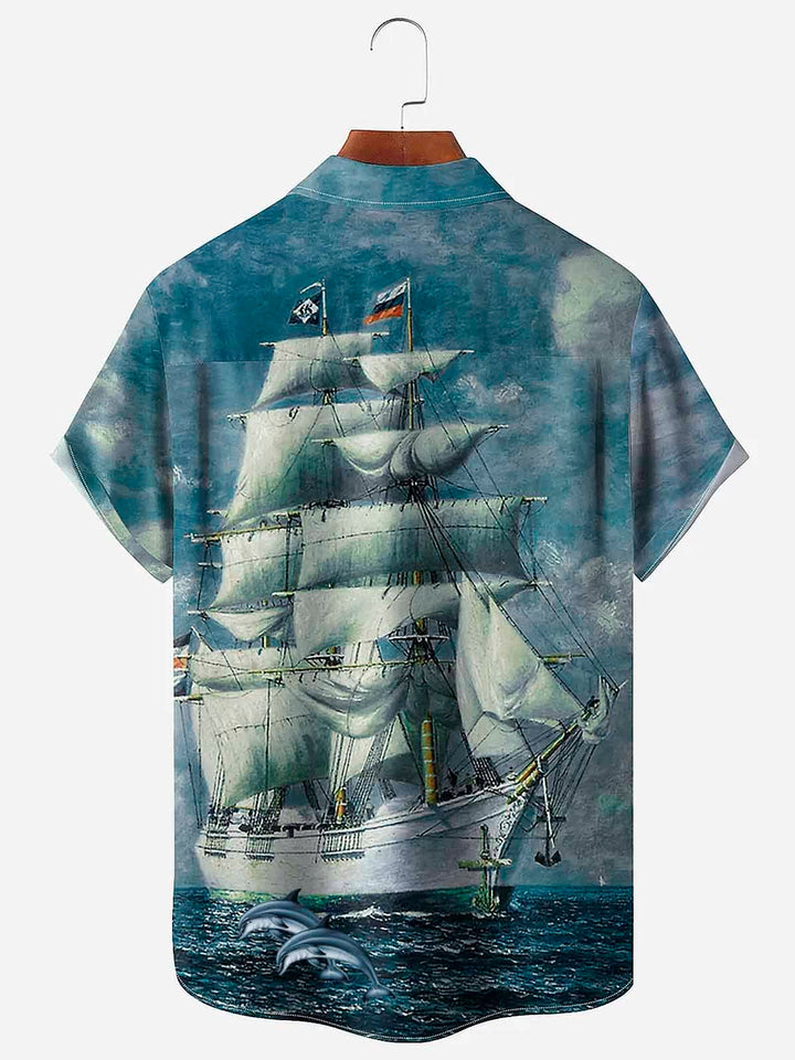 Alohadaddy Vintage Nautical Sailing Men&