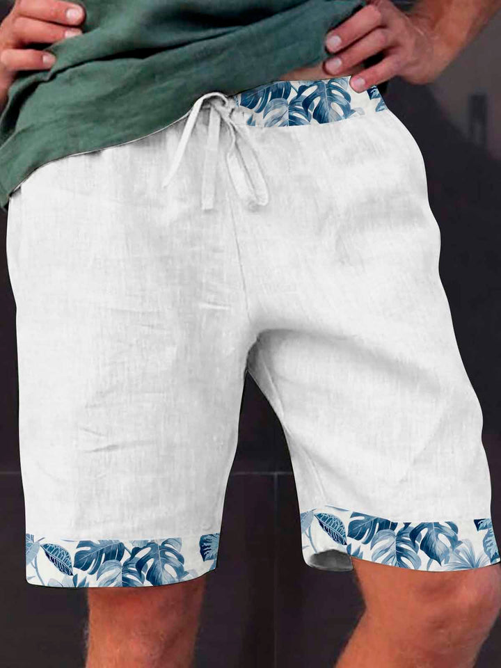 Alohadaddy Cotton Linen Hawaiian Tropical Plant Men&