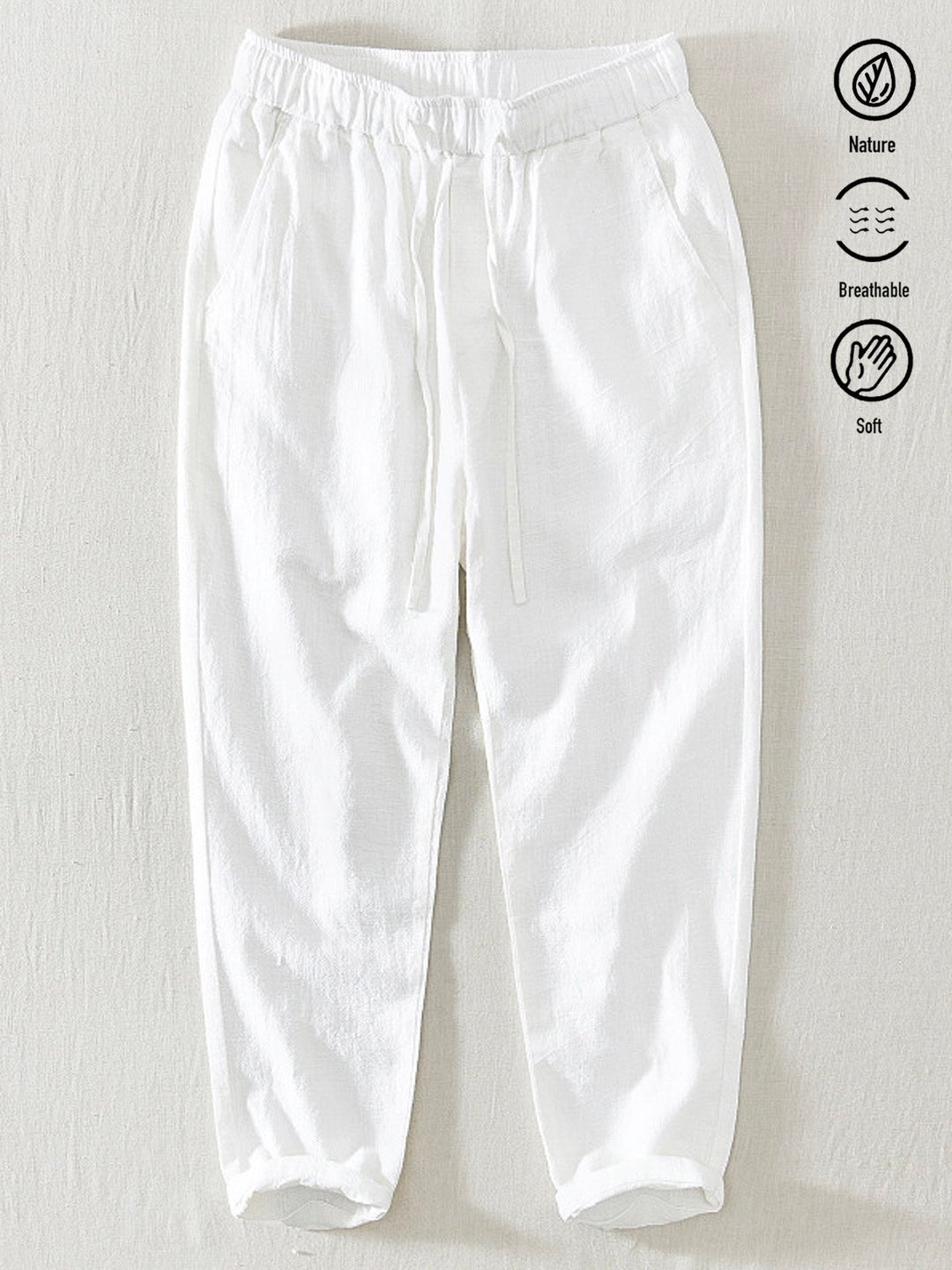 Alohadaddy Linen Casual Plain Basic Men&