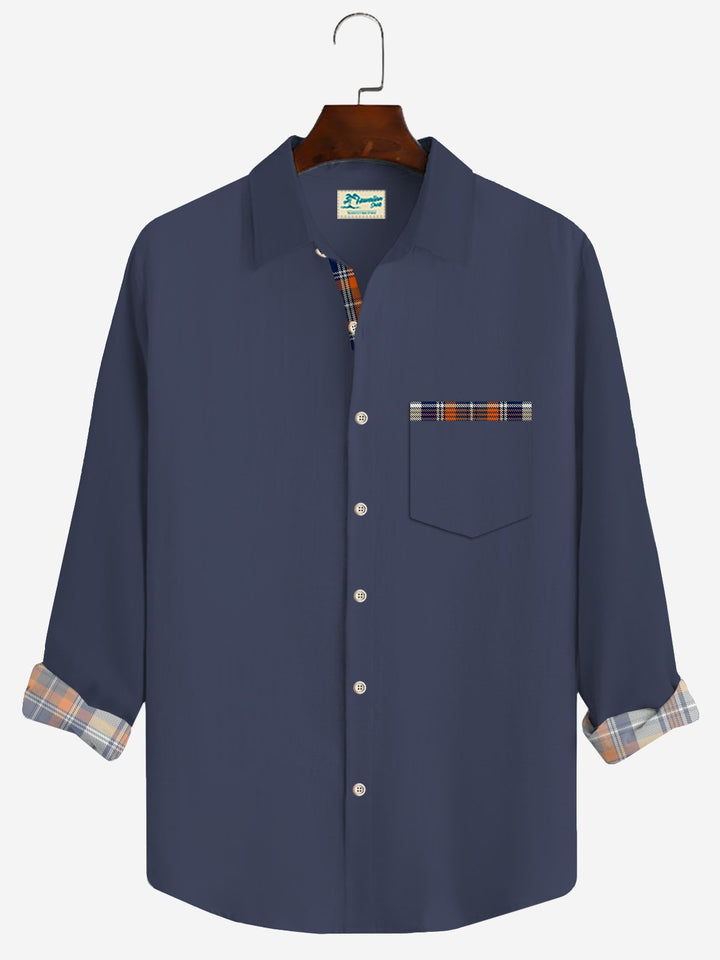 Alohadaddy Basic Casual Plaid Print Beach Men&