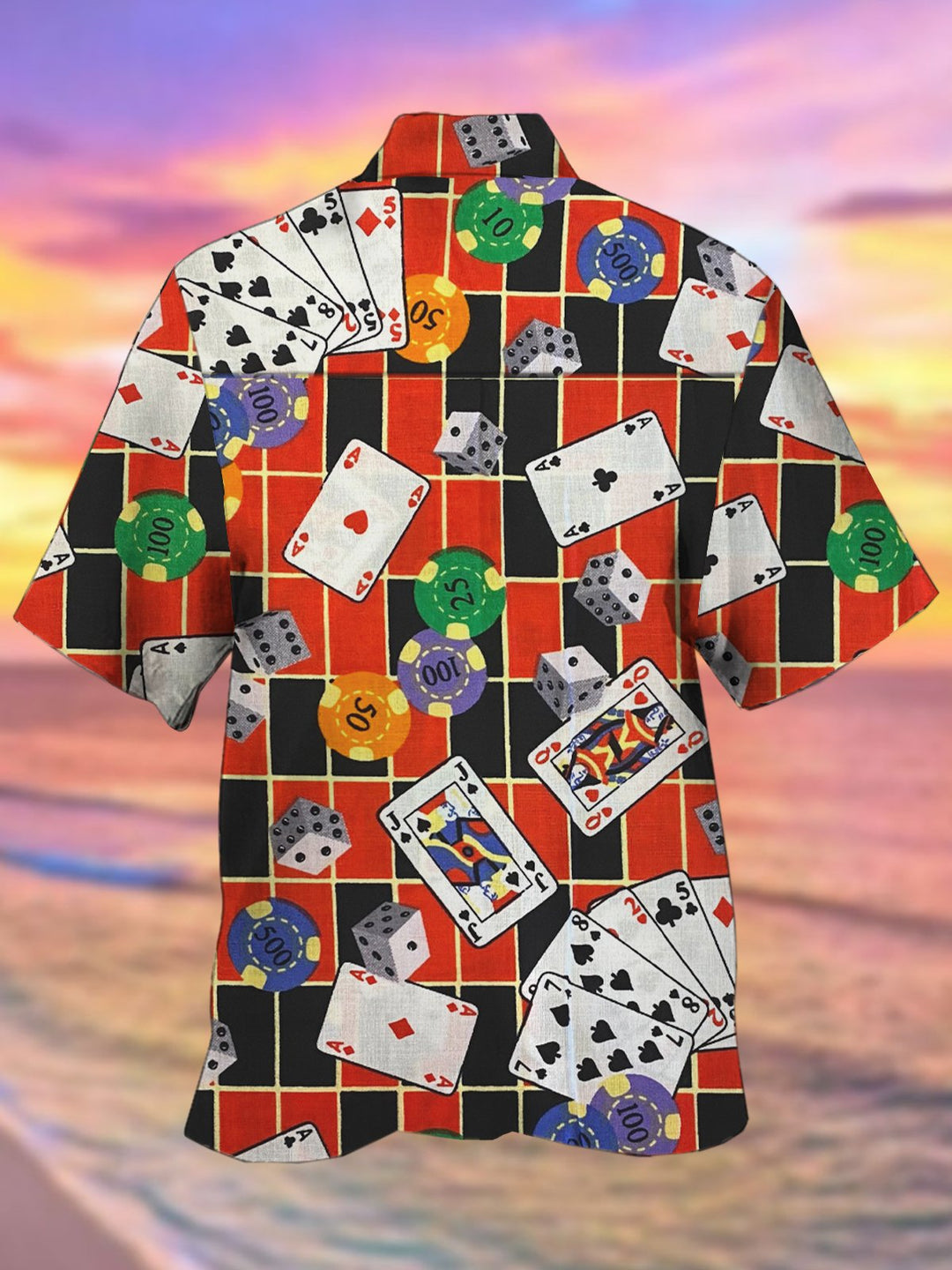 Alohadaddy Vintage Las Vegas Gambling Game Men&