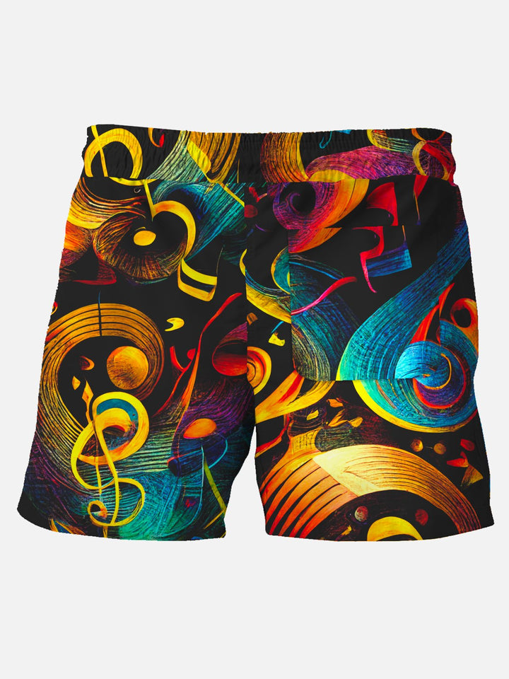 Alohadaddy Casual Abstract musical Note Men&