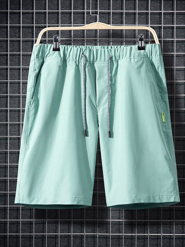 Alohadaddy Loose Solid Color Cropped Pants Breathable Beach Sweatpants Shorts