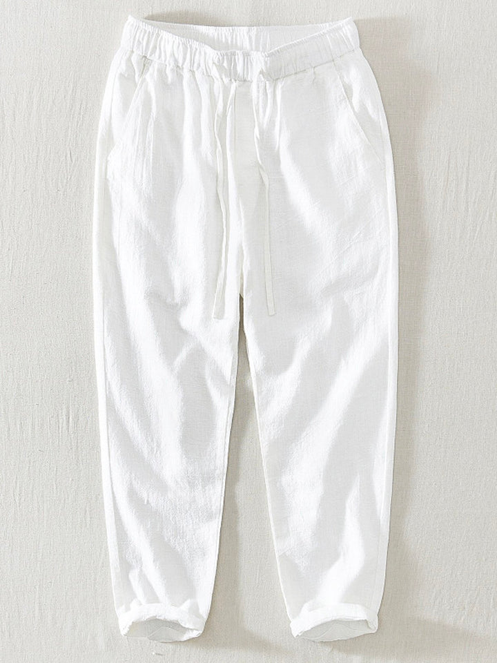 Alohadaddy Linen Casual Plain Basic Men&