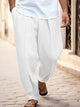 Alohadaddy Plain Loose Printed Men's Casual Pants
