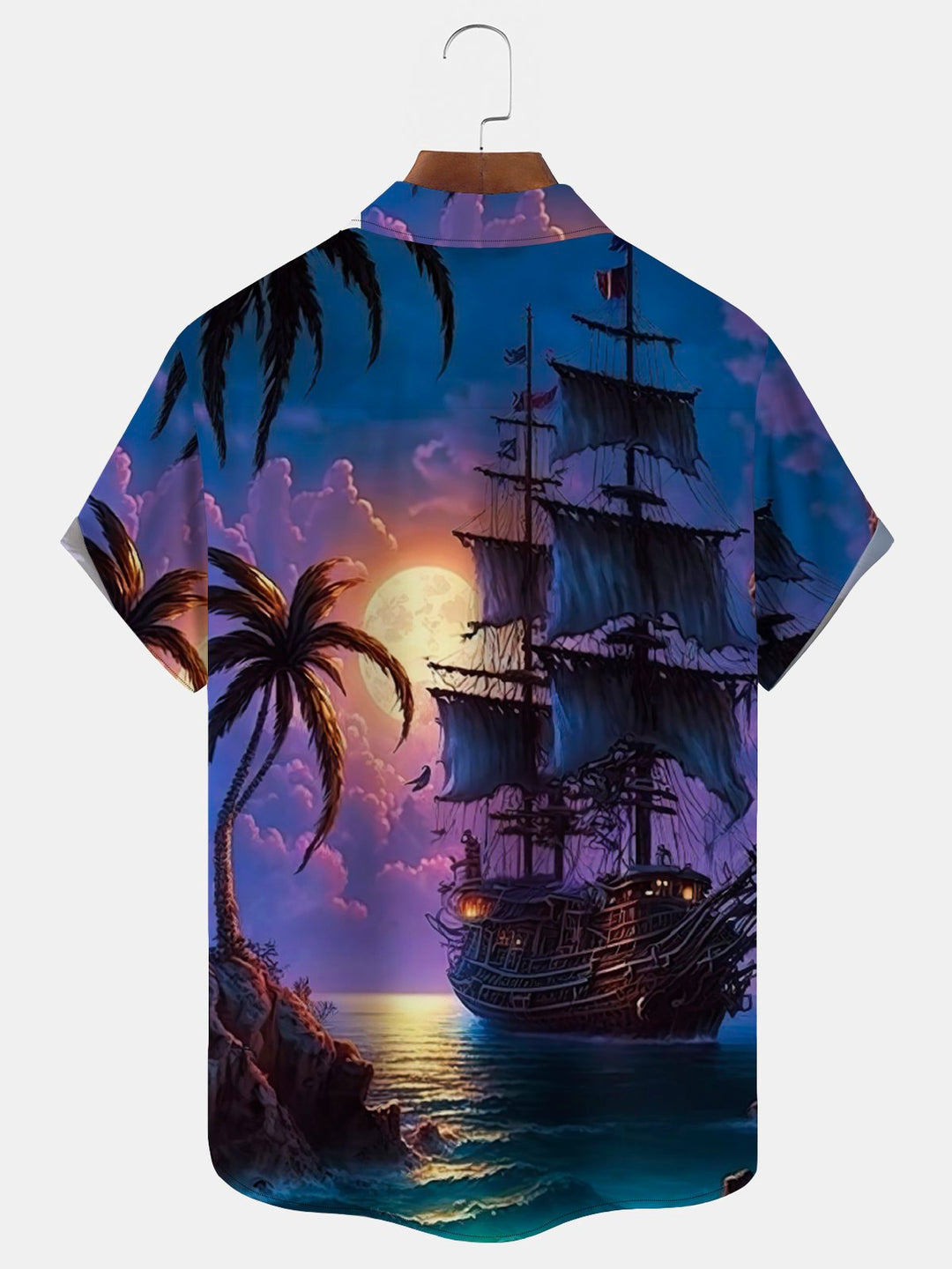 Alohadaddy Nautical Pirate Ship Print Men&
