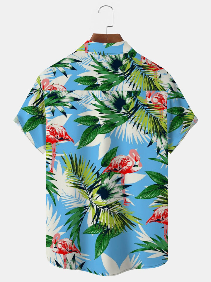 Camisa elástica con botones de talla grande con diseño geométrico hawaiano para hombre de Alohadaddy Art
