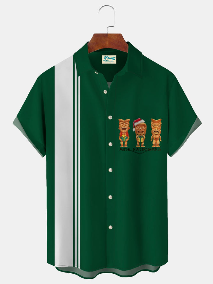 Alohadaddy TIKI Alien Hawaiian Pattern Men&