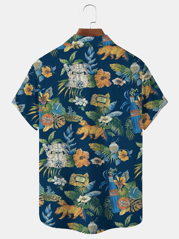 Alohadaddy Hawaiian Floral Print Men&