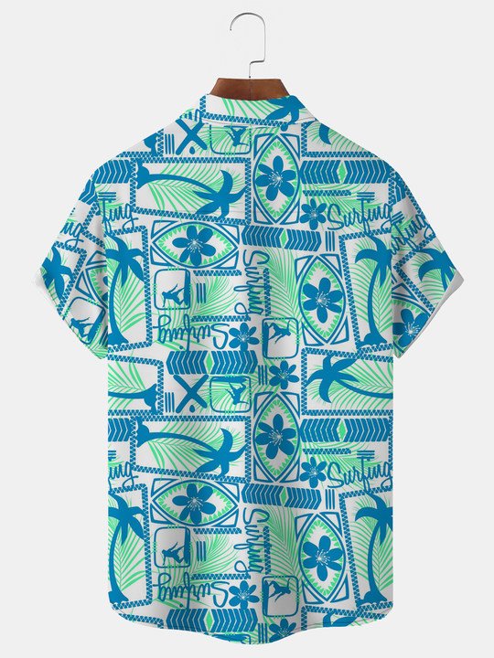 Camisa hawaiana con bolsillo para hombre de Alohadaddy Coconut Beach Resort