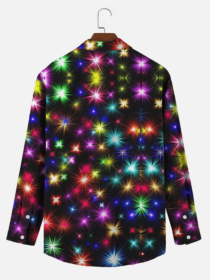 Alohadaddy Holiday Christmas Fireworks Print Men&