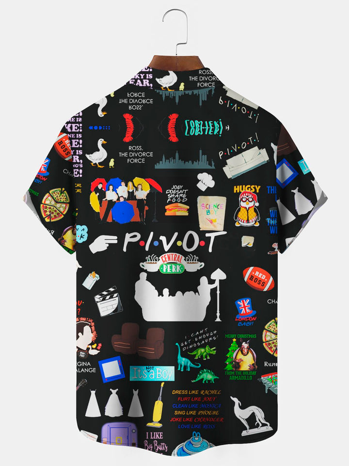 Alohadaddy Vintage Friends Print Men&