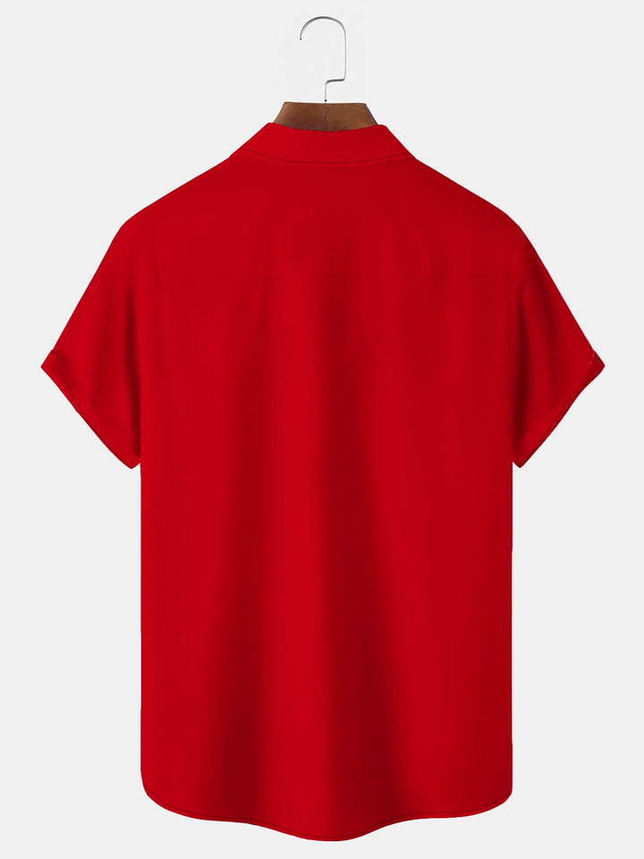 Alohadaddy Vintage Christmas Holiday Red Men&