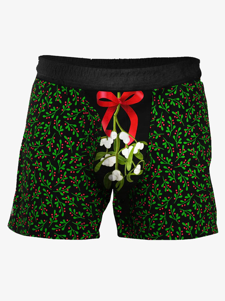 Alohadaddy Mistletoe Ball Fun Pouch Underwear Shorts