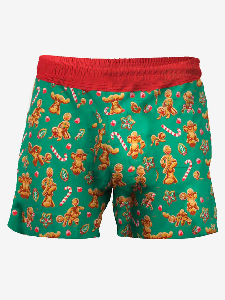 Alohadaddy Gingerbread Ball Pouch Underwear With Fly