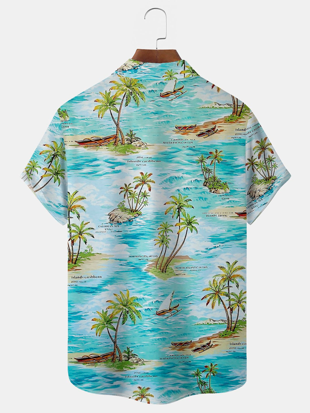 Alohadaddy Hawaiian Floral Wave Print Men&