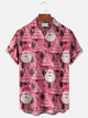Alohadaddy Christmas Gnome Print Men's Button Pocket Shirt
