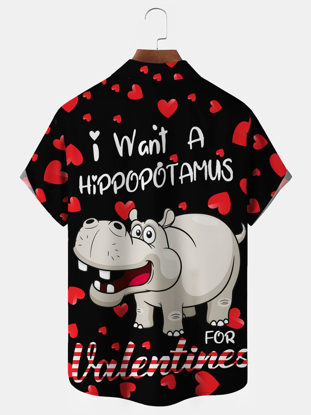 Alohadaddy Valentine Heart Hippo Print Men&