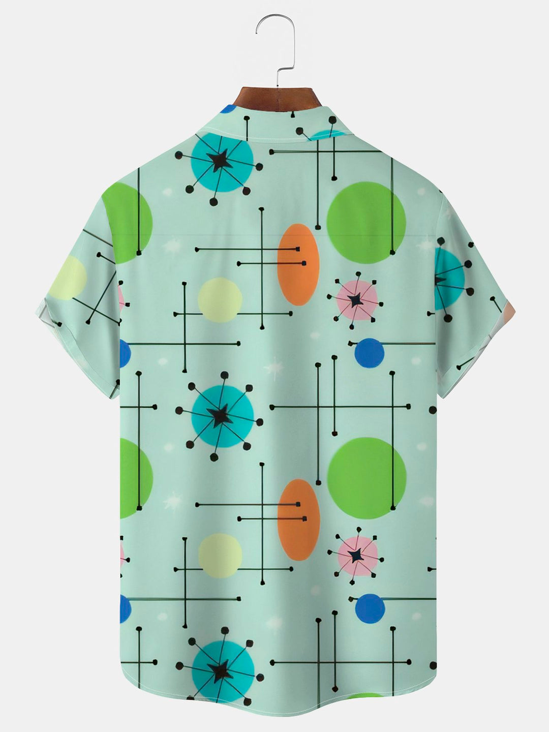 Alohadaddy Vintage Geometric Atomic Print Men&