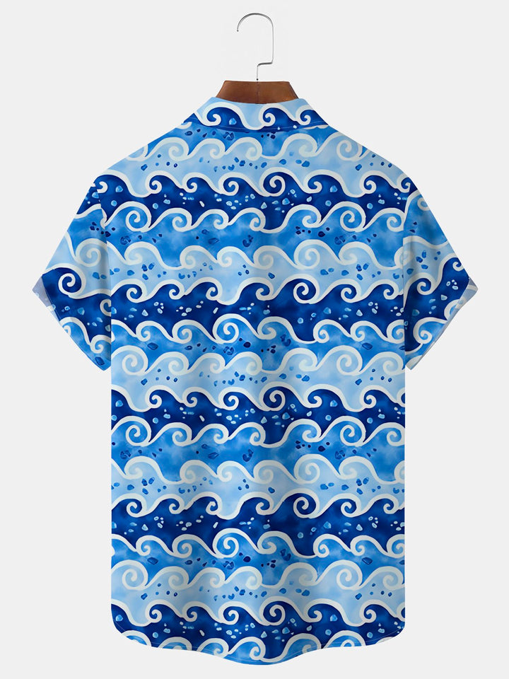 Alohadaddy Vintage Japanese Wave Blue Men&