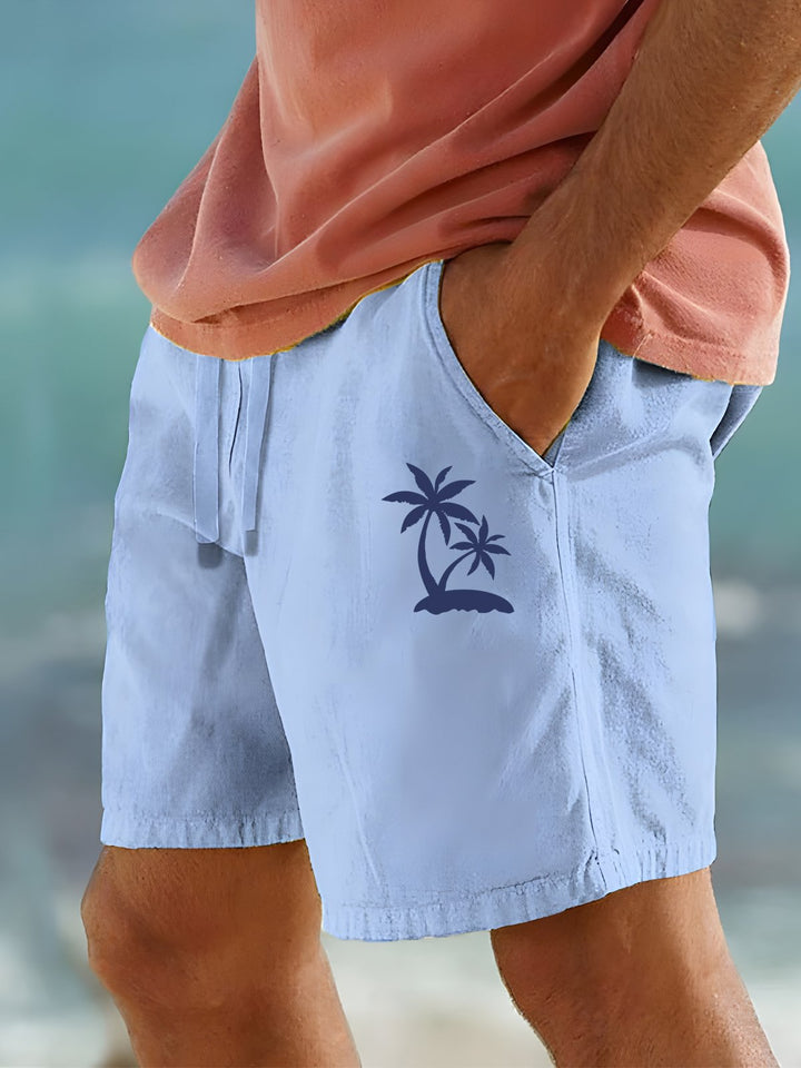 Pantalones cortos de secado rápido para hombre con estampado de coco hawaiano Alohadaddy
