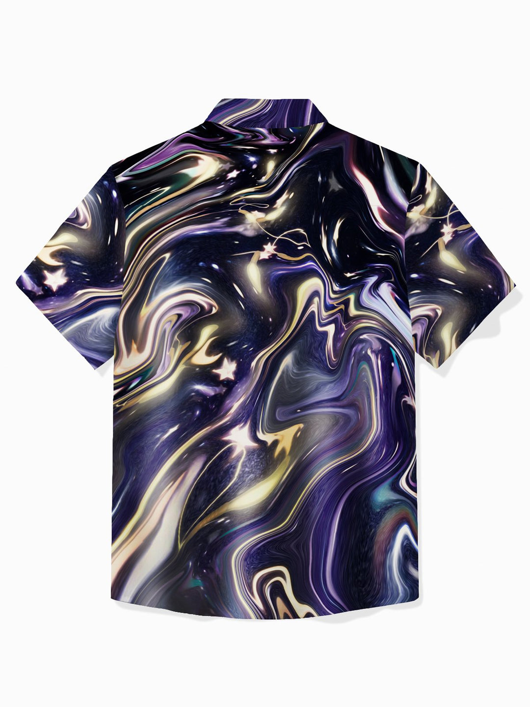 Chemise hawaïenne Alohadaddy rétro à imprimé texturé abstrait pour homme avec poche boutonnée