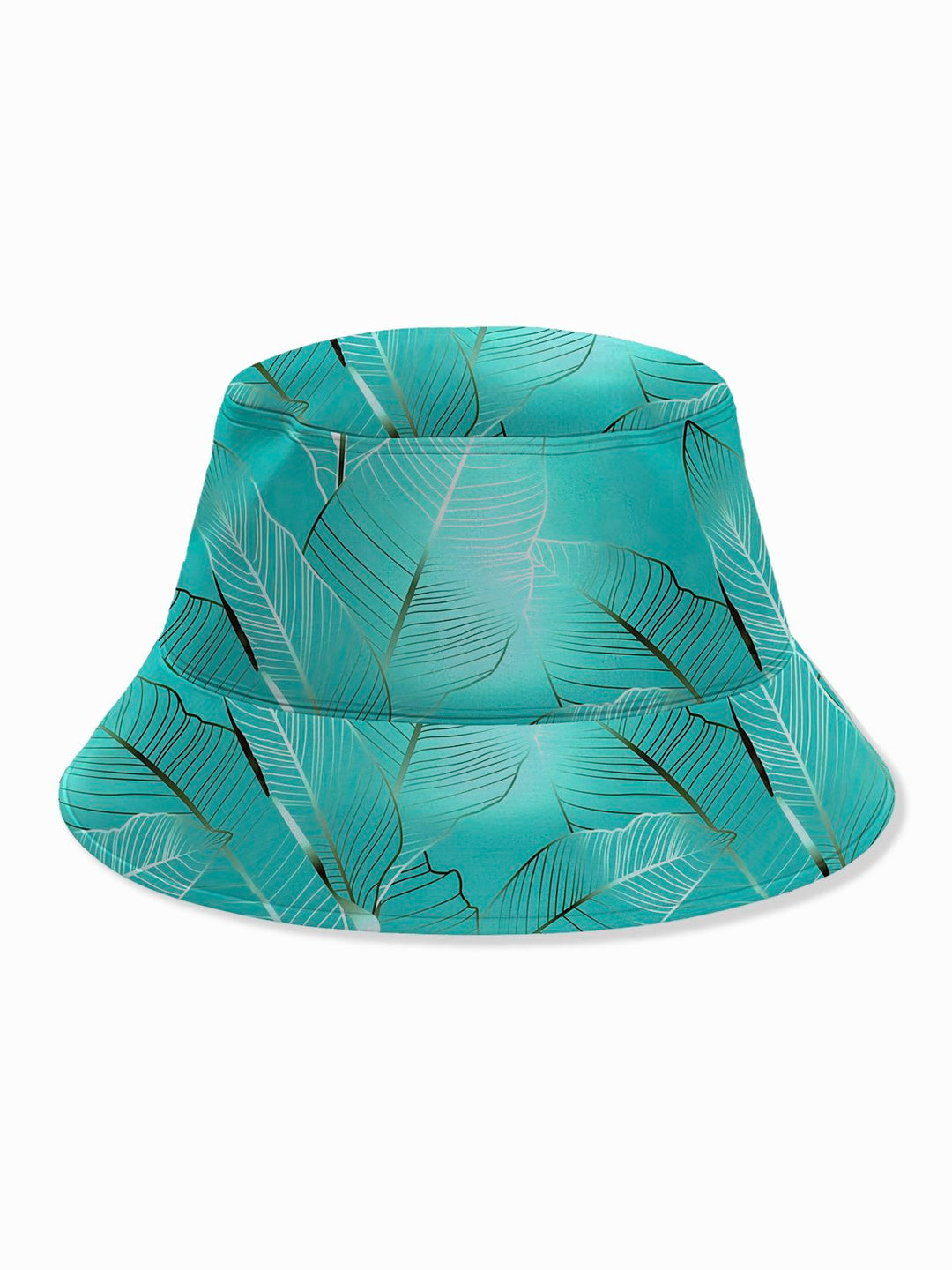 Sombrero de pescador con estampado de hojas y plantas hawaianas de Alohadaddy para hombre