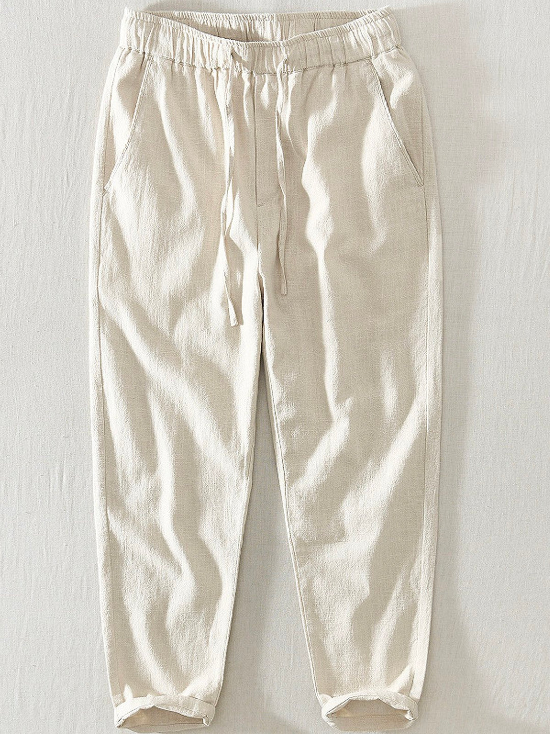 Alohadaddy Linen Casual Plain Basic Men&
