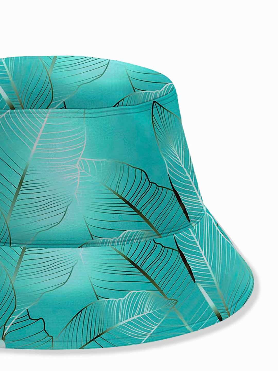 Sombrero de pescador con estampado de hojas y plantas hawaianas de Alohadaddy para hombre