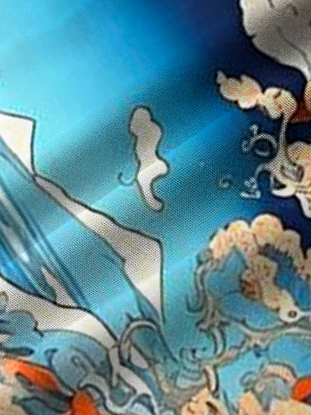 Camisa de manga corta con bolsillo abotonado y estampado vintage Ukiyoe Koi para hombre de Alohadaddy