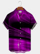Alohadaddy Red Tech Art Gradual Print Shirt Plus Size Shirt