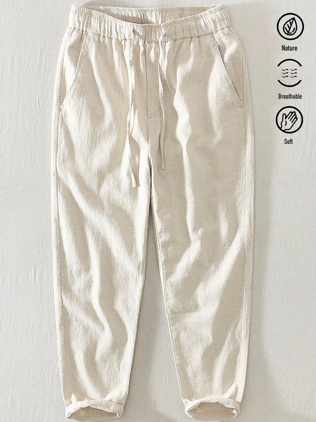 Alohadaddy Linen Casual Plain Basic Men&
