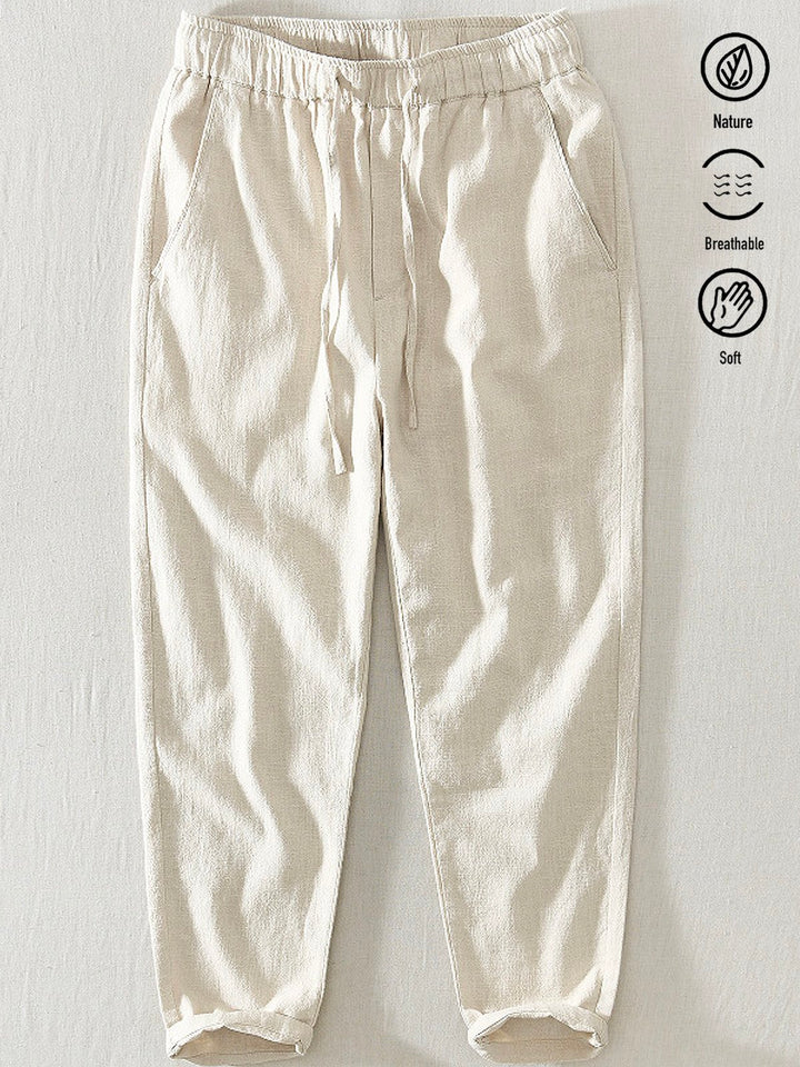 Alohadaddy Linen Casual Plain Basic Men&